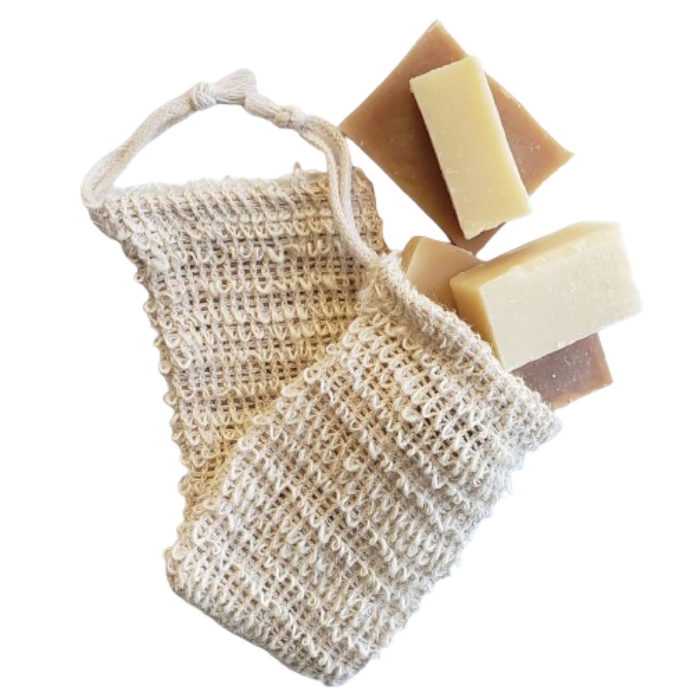 Zero-Waste Soap Saver Pouch | Exfoliating Eco-friendly Soap Grab Bag